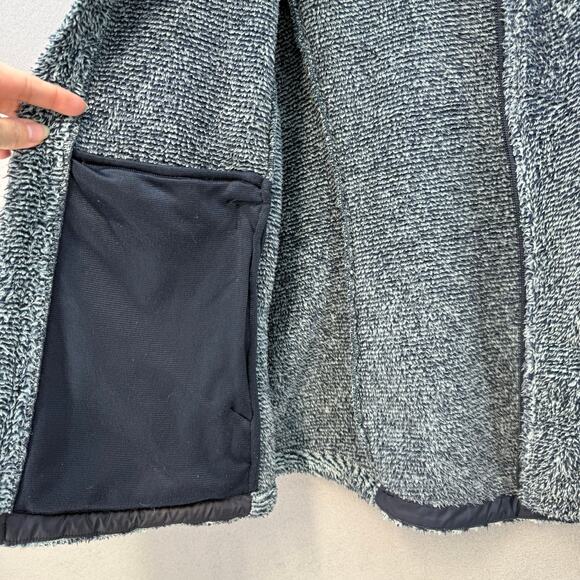 The North Face Osito Full Zip Fleece Women's M Light Blue Dark Blue Heather - Picture 6 of 15